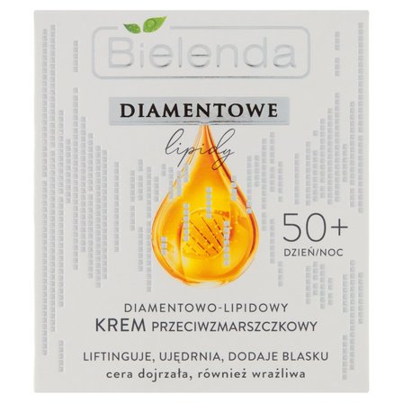 Bielenda Diamentowe Lipidy 50+ Diamentowo-lipidowy krem przeciwzmarszczkowy na dzień noc 50 ml (1)