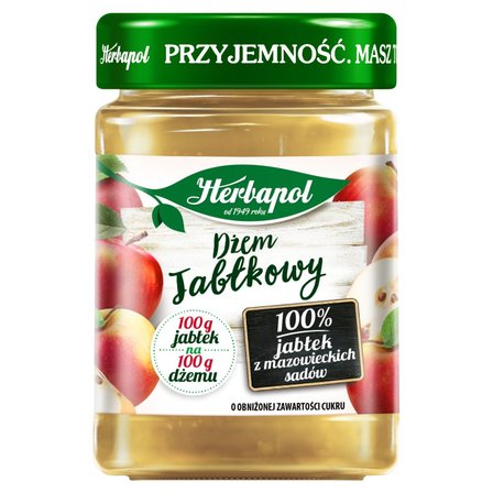 Herbapol Dżem jabłkowy o obniżonej zawartości cukru 280 g (1)