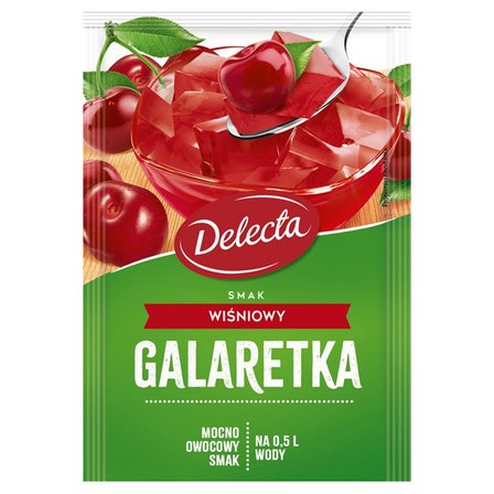 Delecta Galaretka smak wiśniowy 70 g (1)
