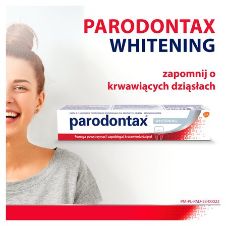 Parodontax Whitening Wyrób medyczny pasta do zębów z fluorkiem 75 ml (8)