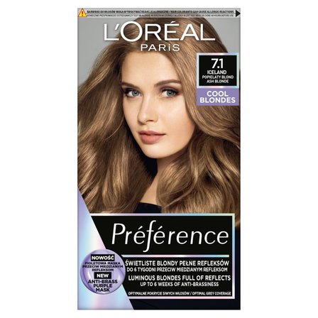 L'Oréal Paris Préférence Farba do włosów popielaty blond 7.1 Iceland (1)