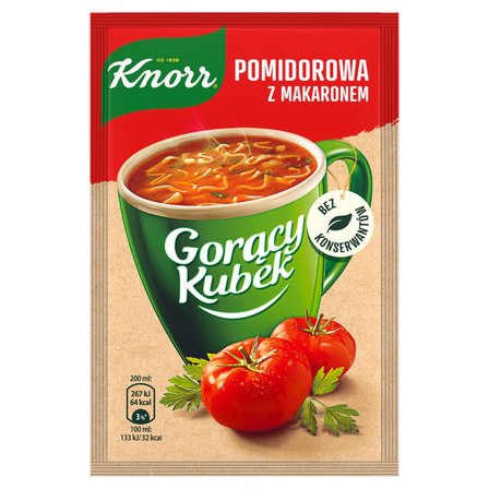 Knorr Gorący Kubek Pomidorowa z makaronem 19 g (1)