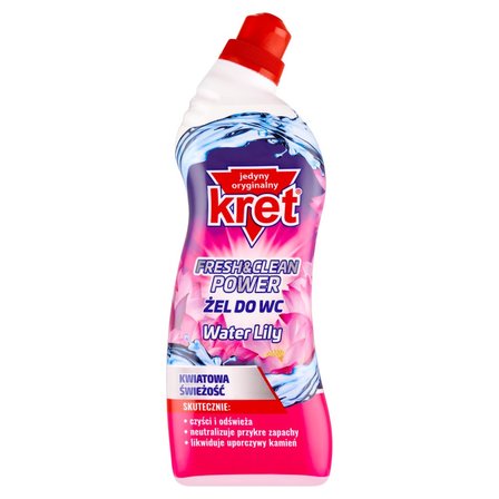 Kret Fresh & Clean Power Water Lily Żel do WC 750 g (1)