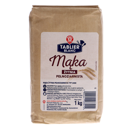 Wiodąca marka mąka żytnia pełnoziarnista 1 kg (1)