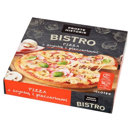 Proste Historie Bistro Pizza z szynką i pieczarkami 420 g (2)