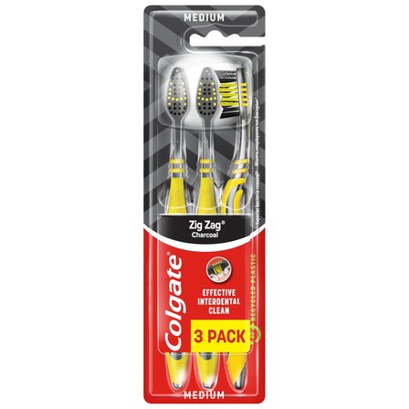 Colgate ZigZag Szczoteczka do zębów średnia 3-pack (1)