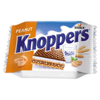 Knoppers Peanut Wafelek mleczno-orzeszkowy 25 g (1)