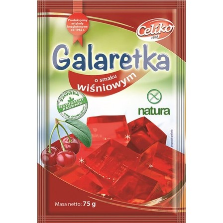 CELIKO GALARETKA O SMAKU WIŚNIOWYM 75G (1)