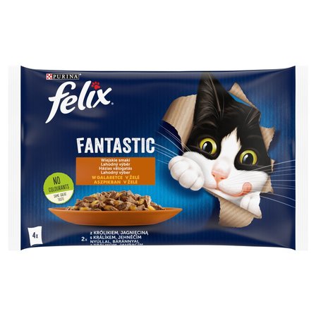 Felix Fantastic Karma dla kotów wiejskie smaki w galaretce 340 g (4 x 85 g) (1)