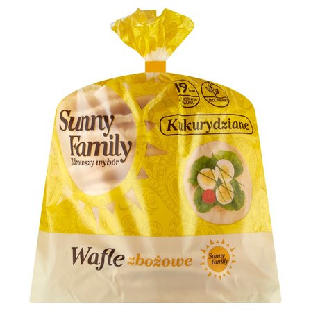 Sunny Family Wafle zbożowe kukurydziane 60 g (12 sztuk) (1)