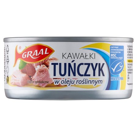 Graal Tuńczyk kawałki w oleju roślinnym 170 g (1)