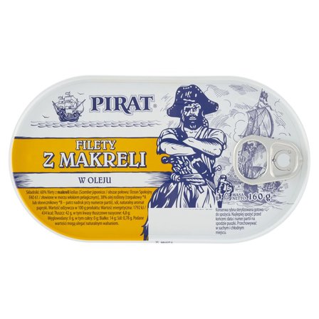 Pirat Filety z makreli w oleju 160 g (1)