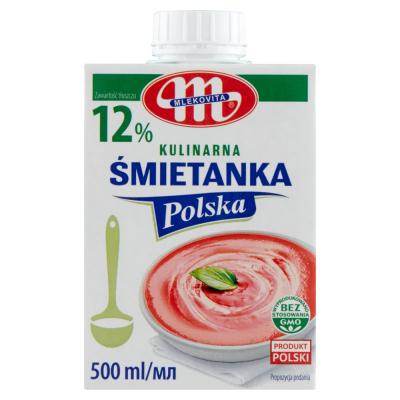 Mlekovita Śmietanka Polska kulinarna 12 % 500 ml (1)