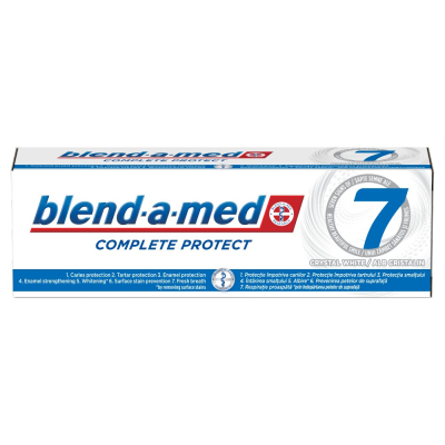 Blend-a-med Complete Protect 7 Crystal White Pasta do zębów, 75 ml (1)