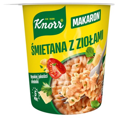 Knorr Danie makaron śmietana z ziołami 59 g (1)