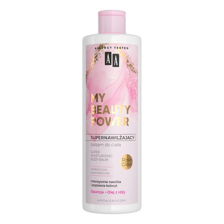 AA My Beauty Power Supernawilżający balsam do ciała Opuncja + Rose Glow 400 ml (1)