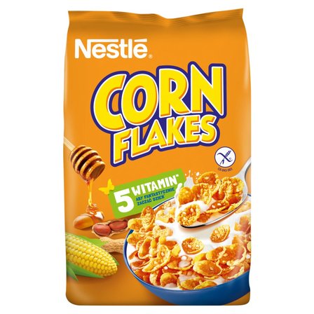 Nestlé Corn Flakes Chrupiące płatki kukurydziane miód i orzeszki 450 g (1)