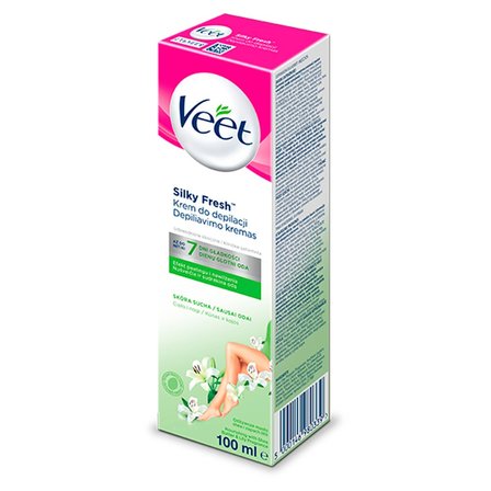 Veet Silky Fresh Krem do depilacji skóra sucha 100 ml (1)