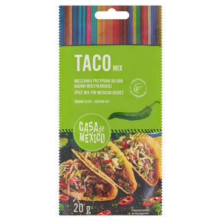 Casa de Mexico Taco Mix Mieszanka przypraw do dań kuchni meksykańskiej 20 g (1)