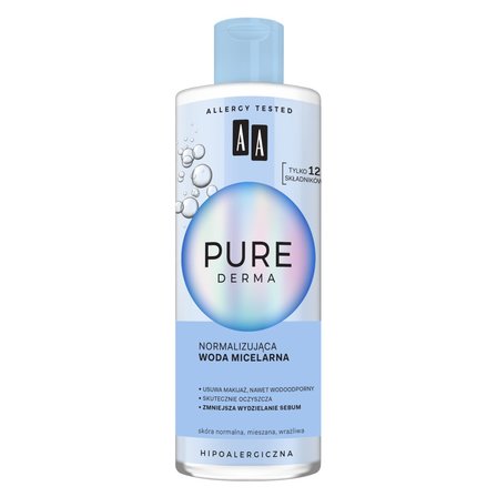 AA Pure Derma normalizująca woda micelarna 400 ml (1)