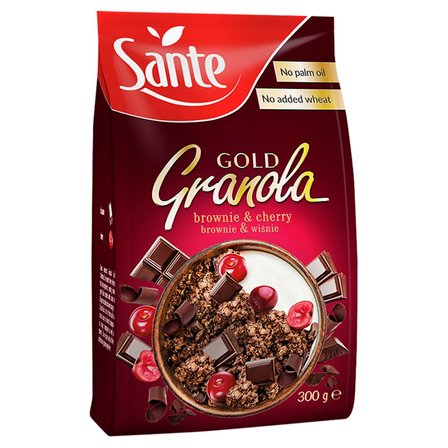 Sante Gold Granola brownie & wiśnie 300 g (1)