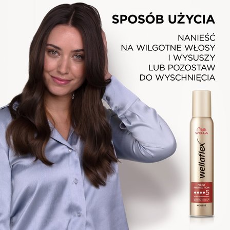 Wella Wellaflex Heat Protection Pianka do włosów 200 ml (4)