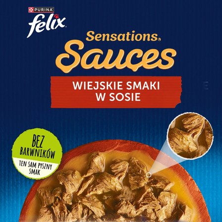 Felix Sensations Sauce Karma dla kotów wiejskie smaki w sosie 340 g (4 x 85 g) (3)