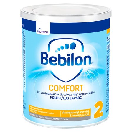 Bebilon Comfort 2 Żywność specjalnego przeznaczenia medycznego dla niemowląt od 6. miesiąca 400 g (1)