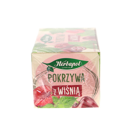 Herbapol Herbatka ziołowo-owocowa pokrzywa z wiśnią 30 g (20 x 1,5 g) (10)