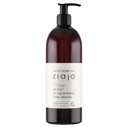 Ziaja Baltic Home Spa fit Żel 3 w 1 do mycia twarzy ciała i włosów mango 500 ml (1)