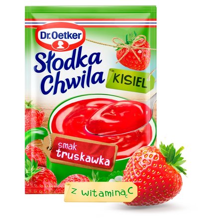 Dr. Oetker Słodka Chwila Kisiel smak truskawka 30 g (2)