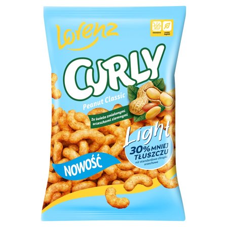 Lorenz Curly Light Chrupki kukurydziane ze świeżo zmielonymi orzeszkami ziemnymi 100 g (1)