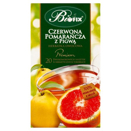 Bifix Premium Herbatka owocowa czerwona pomarańcza z pigwą 40 g (20 x 2 g) (1)