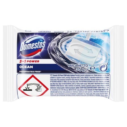 Domestos 3 in 1 Power Ocean Kostka toaletowa 35 g (1)