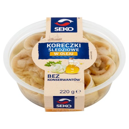 Seko Koreczki śledziowe w oleju 220 g (2)