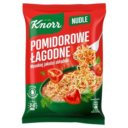 Knorr Nudle Pomidorowe łagodne Zupa-danie 65 g (1)