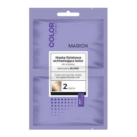 Marion Color Esperto Maska do włosów ochładzająca kolor - farbowany blond - 2x20 ml (1)