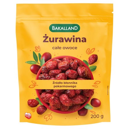 Bakalland Żurawina całe owoce 200 g (1)