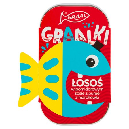 GRAAL Graalki Łosoś w pomidorowym sosie z puree z marchewki 110 g (1)