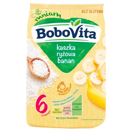 BoboVita Kaszka ryżowa banan po 4. miesiącu 180 g (1)