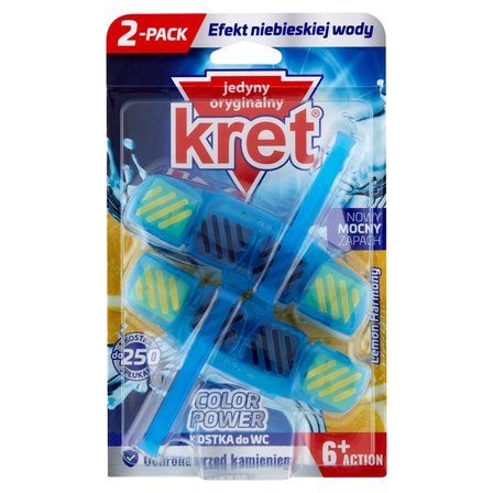 Kret Color Power Lemon Harmony Kostka do WC 2 x 40 g (1)