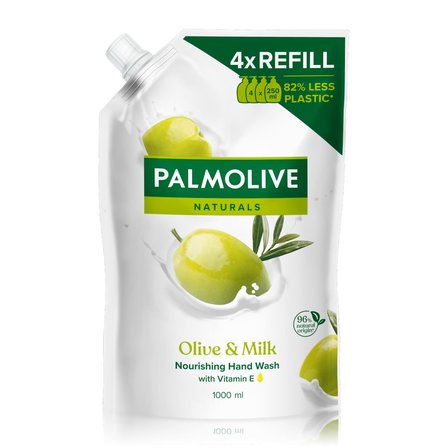 Palmolive Naturals Milk & Olive (Mleko i Oliwka) Kremowe mydło do rąk w płynie zapas, 1000 ml (1)