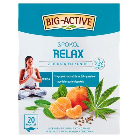 Big-Active Relax Herbata zielona spokój 30 g (20 x 1,5 g) (1)