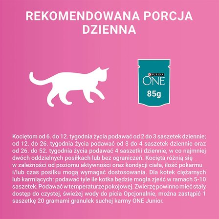 PURINA ONE Junior Karma dla kociąt z kurczakiem i marchewką 340 g (4 x 85 g) (5)