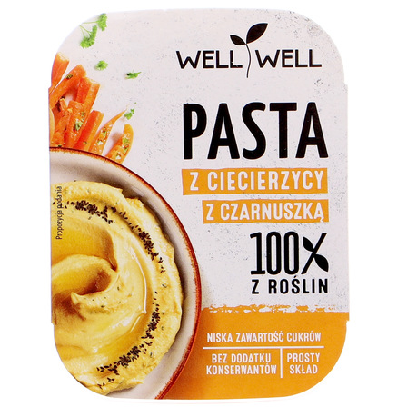 Well Well Pasta z ciecierzycy z czarnuszką 125 g (1)