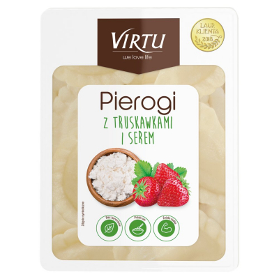 Virtu Pierogi z truskawkami i serem 400 g (1)