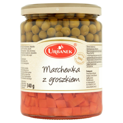 Urbanek Marchewka z groszkiem 520 g (1)