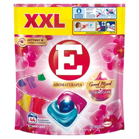 E XXL Aromaterapia Środek do prania kolorowych i ciemnych tkanin orchidea 528 g (44 prania) (1)