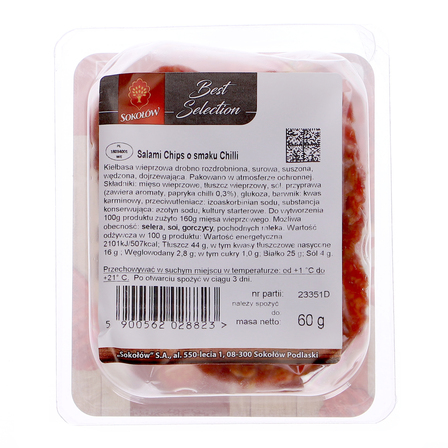 Sokołów salami chips o smaku chilli  60 g (2)