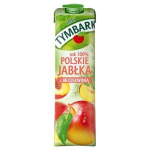 TYMBARK Sok 100% Polskie Jabłka z Brzoskwinią 1l (1)